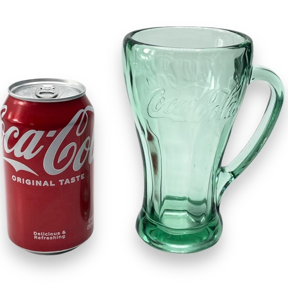 Coca-Cola Vintage Libbey Green Bottle Heavy Duty 14 oz Mug with Handle Set of 4 - Picture 13 of 13